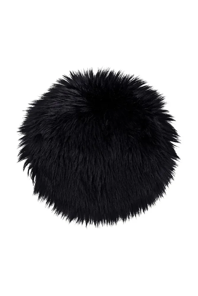 Декоративная подушка House Nordic na krzeslo Lambskin Seat Artificial, чёрный