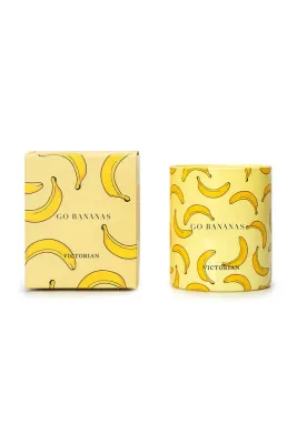 Ароматическая свеча Victorian Go Bananas, соевый воск, жёлтый