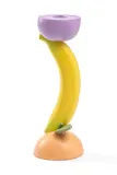 Подсвечник Seletti Vitamin Banana, пластик, 26 см, разноцветный — фото 1