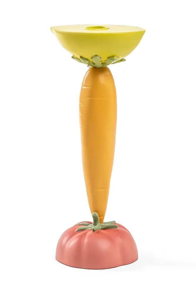 Подсвечник Seletti Vitamin Cucumber, пластик, 26,5 см, разноцветный