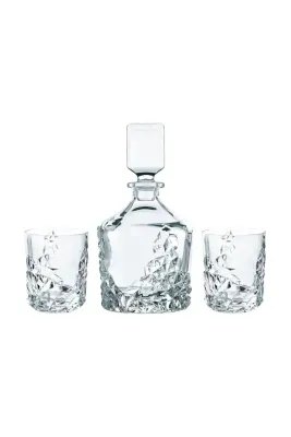 Кувшин Nachtmann, whisky ze szklankami Sculpture Whisky / 3-pack, 750 мл, хрустальное стекло