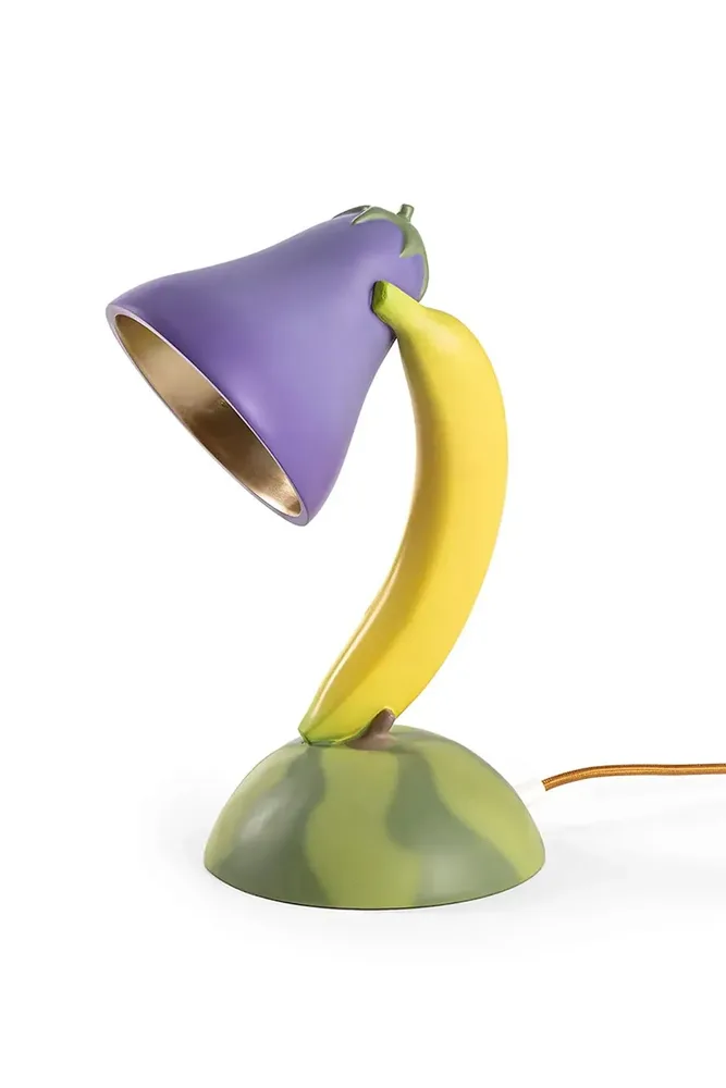 Настольная лампа Seletti Vitamin Aubergine, текстиль, LED, выс. 23 см, разноцветный