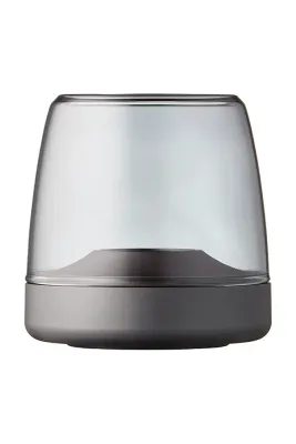 Фонарь для свечи Kooduu led Glow 10 Smoked Grey, алюминий, 9 см, чёрный