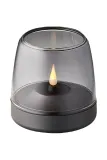 Фонарь для свечи Kooduu led Glow 10 Smoked Grey, алюминий, 9 см, чёрный — фото 3