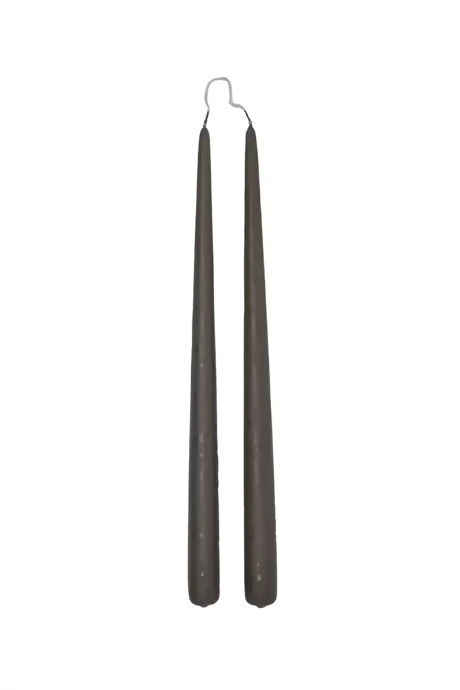 Декоративная свеча Oyoy zestaw wiec Fukai Candles L 2-pack, воск, коричневый