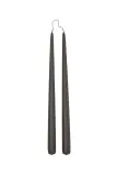 Декоративная свеча Oyoy zestaw wiec Fukai Candles L 2-pack, воск, коричневый — фото 1