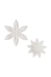 Фигурка декоративная home & lifestyle dekoracja scienna 2-pack kolor, керамика, 18 см, бежевый — фото 1