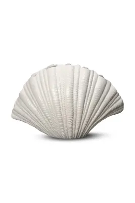 Ваза Byon Shell, полирезин, 31 см, белый