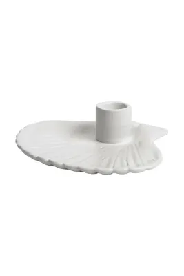 Подсвечник Byon Shell, 15,5 см, белый