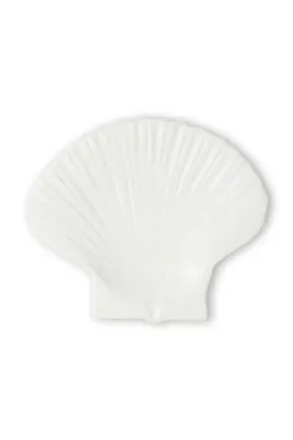 Тарелка сервировочная Byon Shell, керамика, овальная, 18 22 см, белая