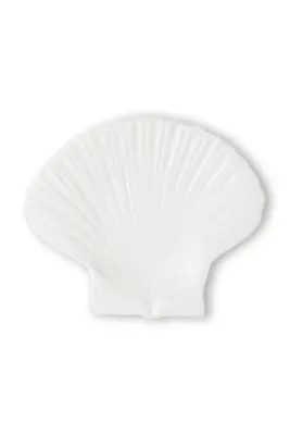 Тарелка обеденная Byon Shell S, керамика, овальная, 13 16 см, белая
