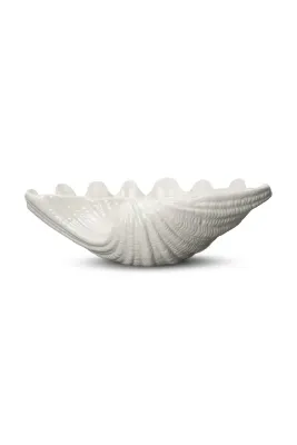 Салатник Byon Shell, керамика, белый, миска л