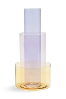 Ваза &K Amsterdam amphi yellow, стекло, 32,5 см, разноцветный