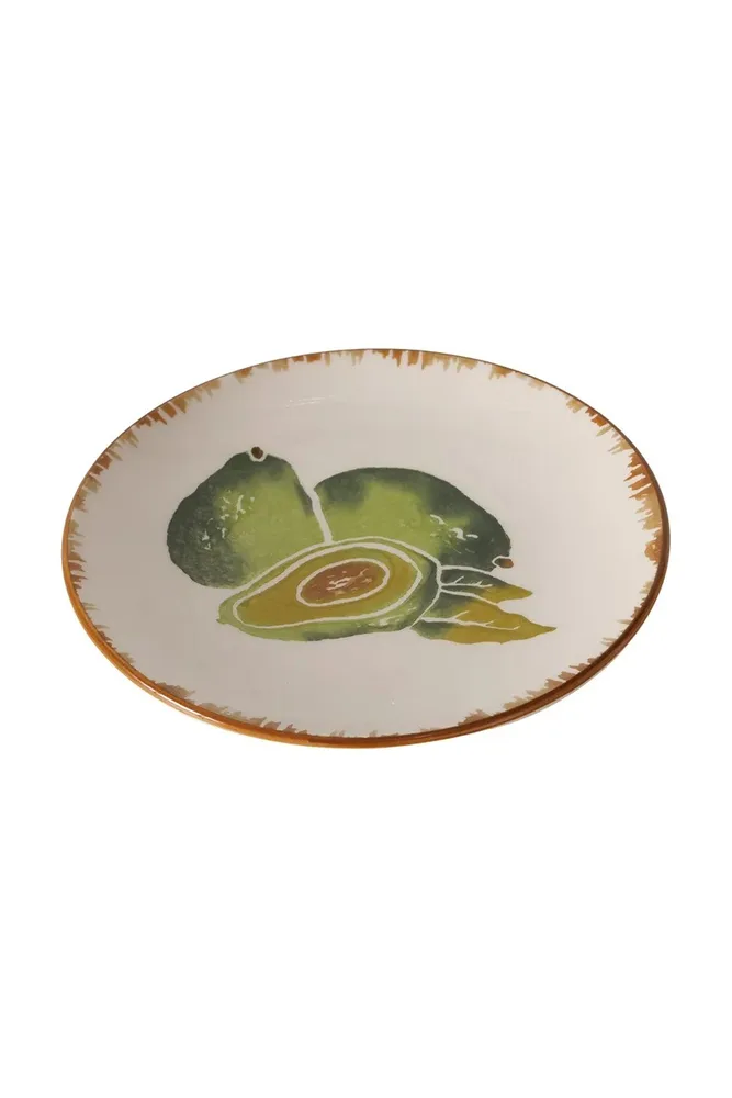Тарелка десертная Boltze Avocado, каменная керамика, 16 см, разноцветная
