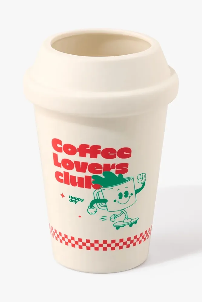 Ваза Fluid Market Cup of Coffee 0, керамика, 19,5 см, разноцветный
