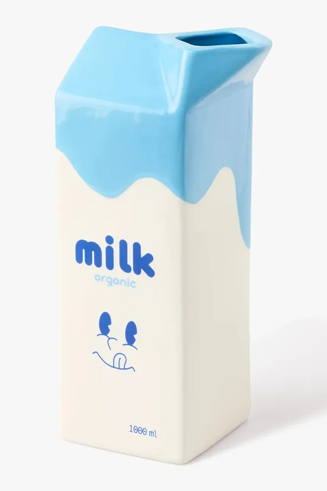 Ваза Fluid Market Milk 0, керамика, 22 см, разноцветный