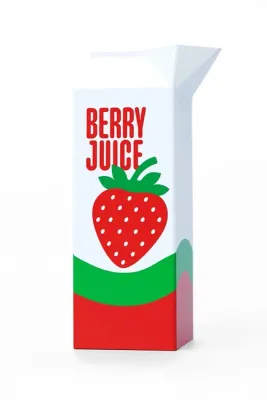 Ваза Fluid Market Strawberry 0, керамика, 23 см, разноцветный