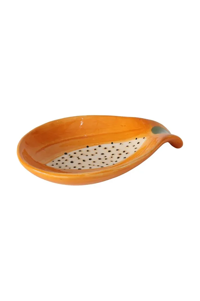 Поднос Boltze Papaya, керамика, 15,5 10 2 см, оранжевый