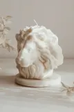 Декоративная свеча Temida dekoracyjna Lion, соевый воск, бежевый — фото 2