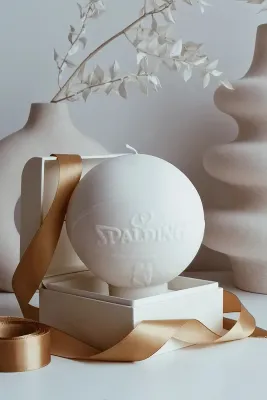 Декоративная свеча Temida dekoracyjna Inspired Ball, соевый воск, бежевый