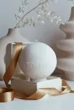 Декоративная свеча Temida dekoracyjna Inspired Ball, соевый воск, бежевый — фото 1
