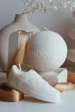 Декоративная свеча Temida dekoracyjna Inspired Ball, соевый воск, бежевый — фото 2