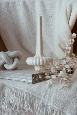 Декоративная свеча Temida dekoracyjna Vase, соевый воск, бежевый