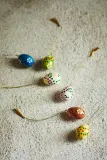 Новогоднее украшение Madam Stoltz Handmadepapermacheeggs, разноцветный — фото 2