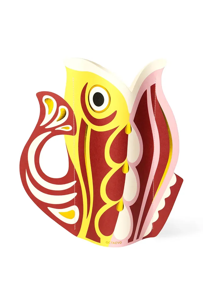 Ваза Octaevo Fish Ruby 0, металл, 29 см