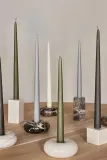 Декоративная свеча Oyoy dekoracyjna Fukai Candles M 2-pack, воск, серый — фото 2