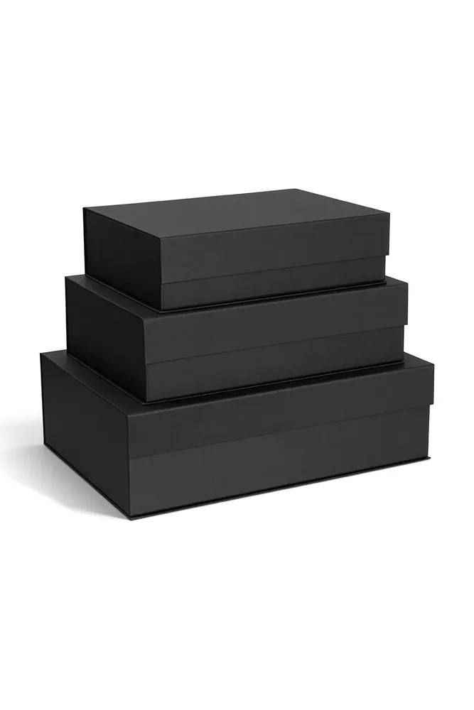 Набор коробок для хранения Bigso Box of Sweden 3-pack, серый