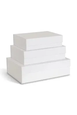 Набор коробок для хранения Bigso Box of Sweden 3-pack, белый