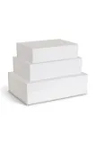 Набор коробок для хранения Bigso Box of Sweden 3-pack, белый — фото 1