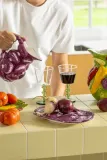 Кувшин &K Amsterdam, fioletowy, 1000 мл, керамика, фиолетовый — фото 4