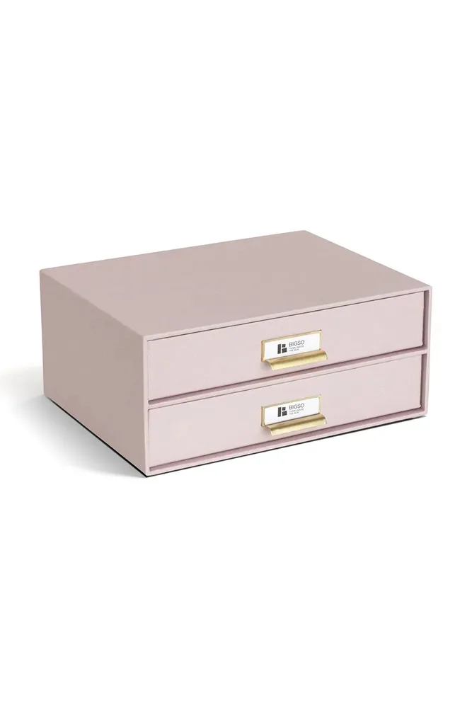 Коробка для хранения Bigso Box of Sweden, 33 25,5 14,5 см, розовый
