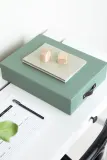 Коробка для хранения Bigso Box of Sweden A4, 26 35 8,5 см, бирюзовый — фото 4