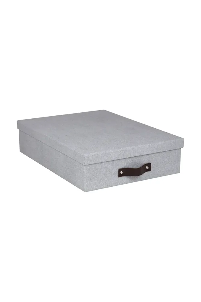 Коробка для хранения Bigso Box of Sweden A4, 26 35 8,5 см, серый