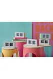 Настенные часы Karlsson stolowy Funky Flip kolor, 9 см, жёлтый — фото 5