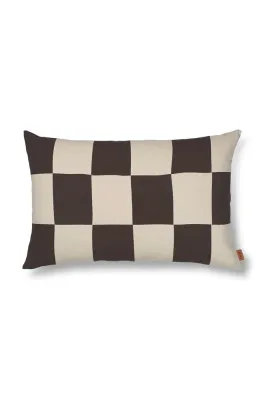Декоративная наволочка Ferm Living Fold Patchwork Cushion, 60 40 см, коричневый