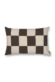 Декоративная наволочка Ferm Living Fold Patchwork Cushion, 60 40 см, коричневый — фото 1