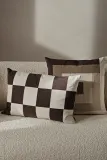 Декоративная наволочка Ferm Living Fold Patchwork Cushion, 60 40 см, коричневый — фото 3