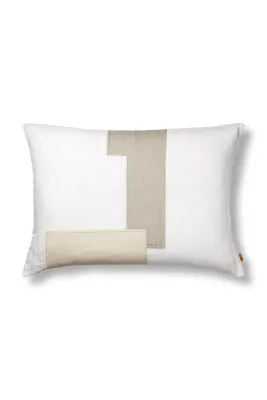 Декоративная наволочка Ferm Living Part cushion, хлопок, 80 60 см, белый