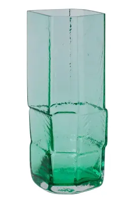 Ваза Ferm Living Muro, стекло, 30 см, бирюзовый