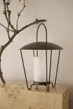 Фонарь для свечи Ferm Living Abri, сталь, 44,5 см, чёрный — фото 4