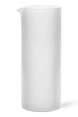 Кувшин Ferm Living, mleko Ripple Milk Jug, 400 мл, стекло, белый