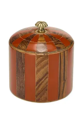 Коробка для хранения Doing Goods Piper Striped Circus Box, 10,5 10 10 см, разноцветный