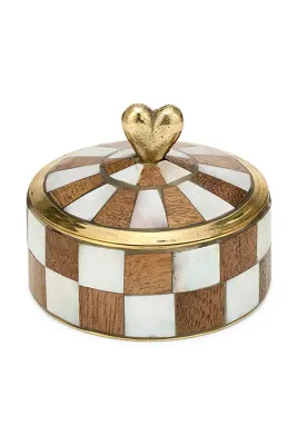 Коробка для хранения Doing Goods Heart Circus Box Woody, 5,5 7 7 см, разноцветный