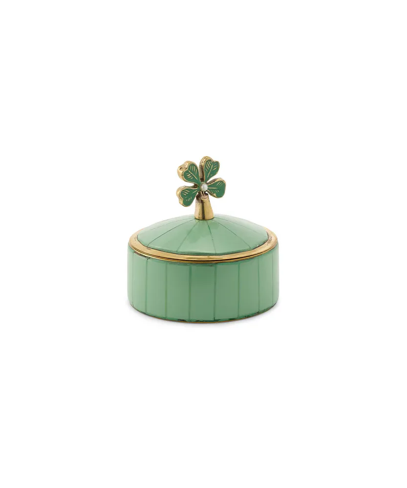 Коробка для хранения Doing Goods szkatulka Lucky Clover, 5,5 7 7 см, зелёный
