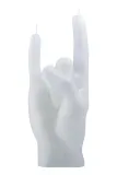 Декоративная свеча Candlehand dekoracyjna You Rock, воск, белый — фото 1
