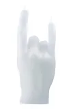 Декоративная свеча Candlehand dekoracyjna You Rock, воск, белый — фото 2